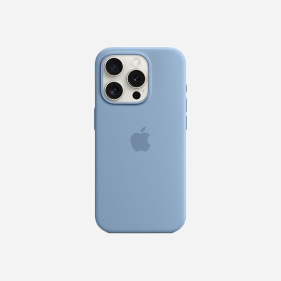 Iphone 15Pro Силиконов Калъф (Winter Blue)